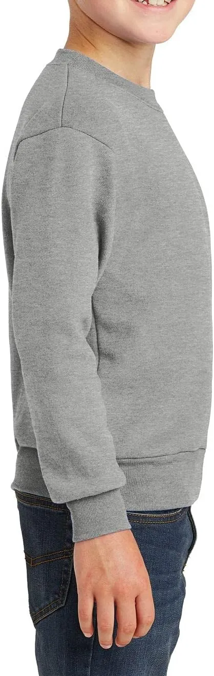 JustBlanks Boys Long Sleeve Sweatshirt Performance Fleece Casual Basic Crewneck Sweatshirt for Boys
