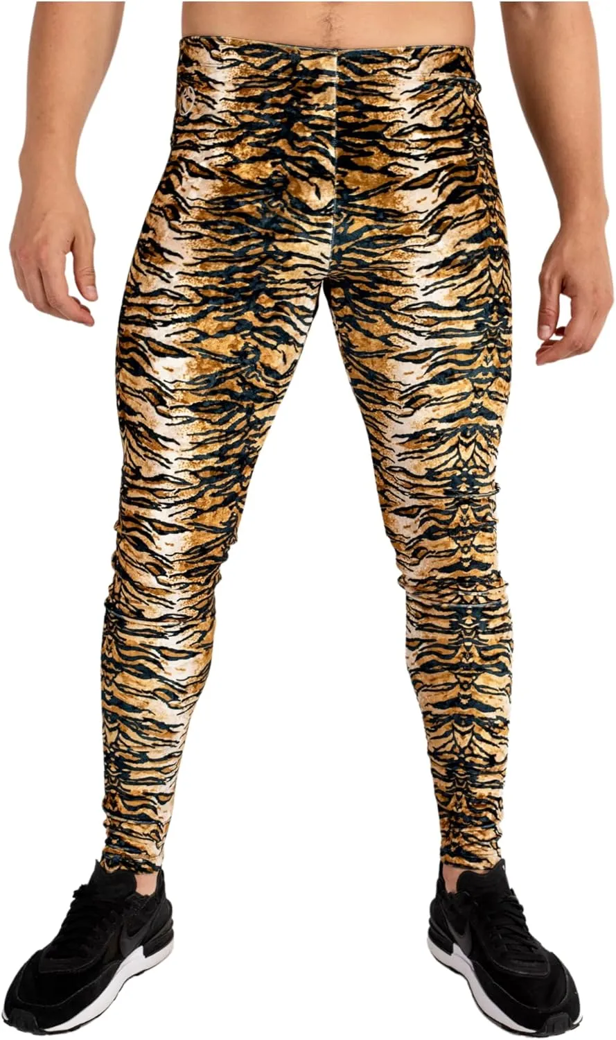Kapow Meggings Velvet Material Mens Leggings