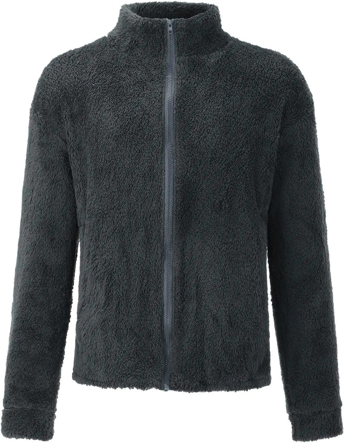 LCMTWX Men's Thick Thermal Winter Jacket Stand Collar Knitted Splice Sweater Coat Casual Cardigan Stylish Mens Puffer