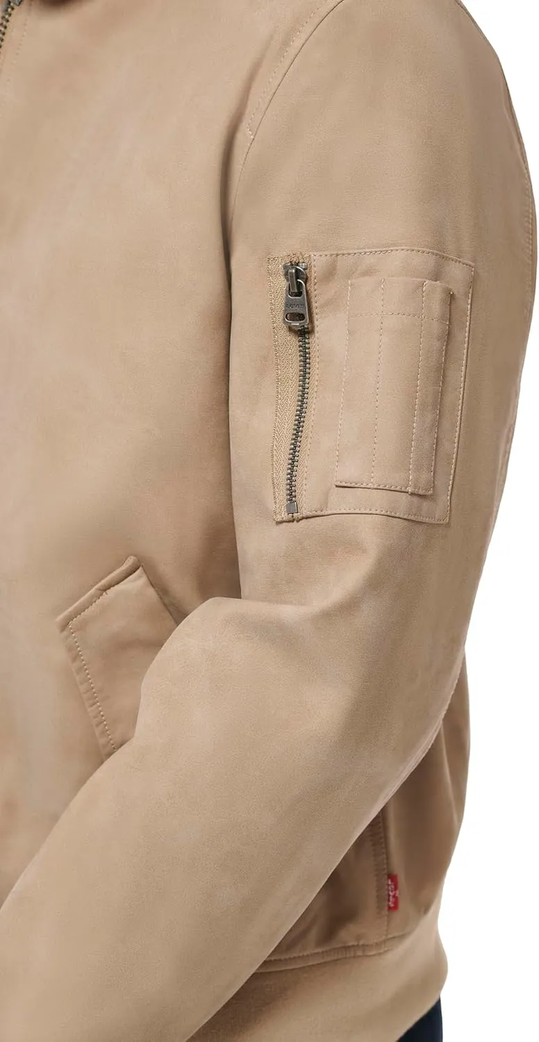 Levi's Men's Faux Leather Varsity Bomber Jacket