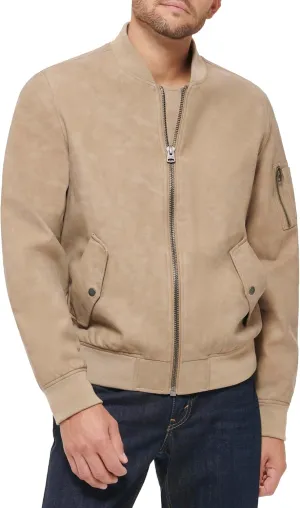Levi's Men's Faux Leather Varsity Bomber Jacket