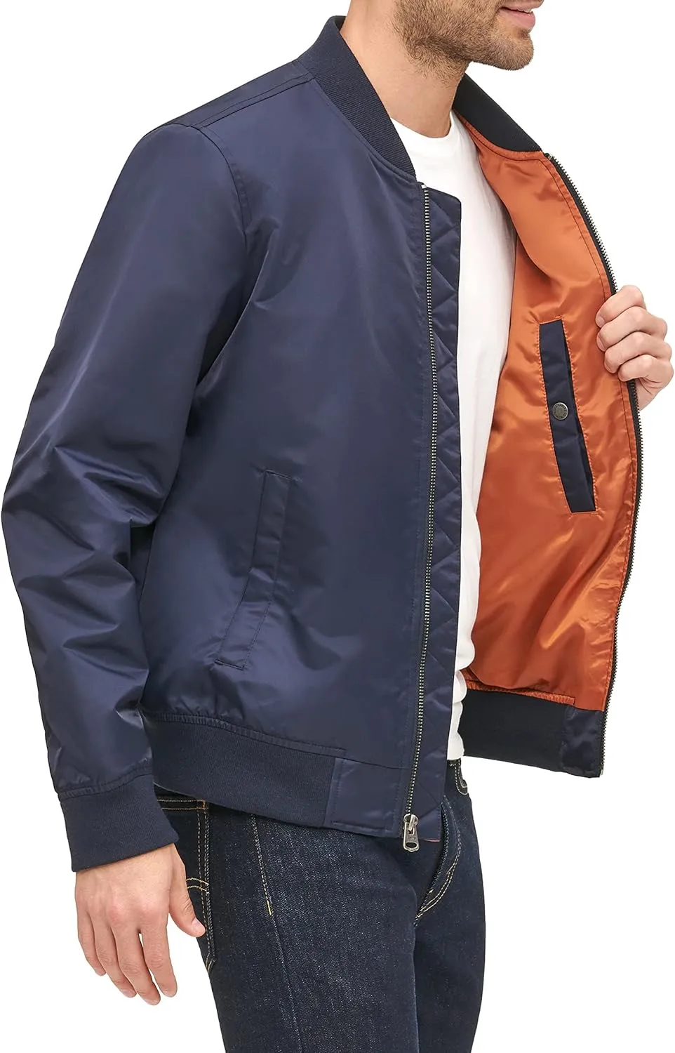 Levi's Men's Flight Satin Unfilled MA-1 Bomber Jacket