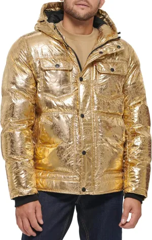 Levi's Men's Performance Hooded Puffer Trucker Jacket (Regular & Big & Tall Sizes)