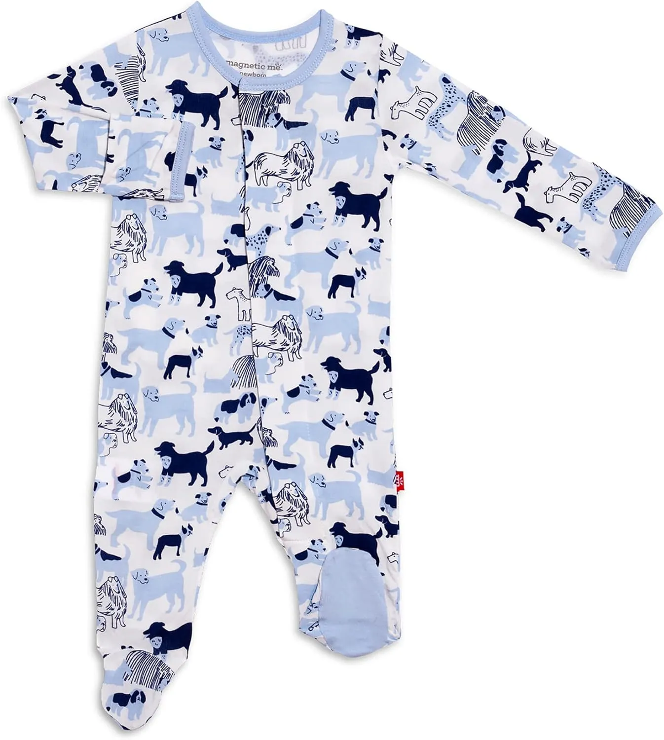 Magnetic Me Footie Pajamas Soft Modal Baby Sleepwear with Quick Magnetic Fastener | Boys and Girls Sleeper Preemie-24 Months