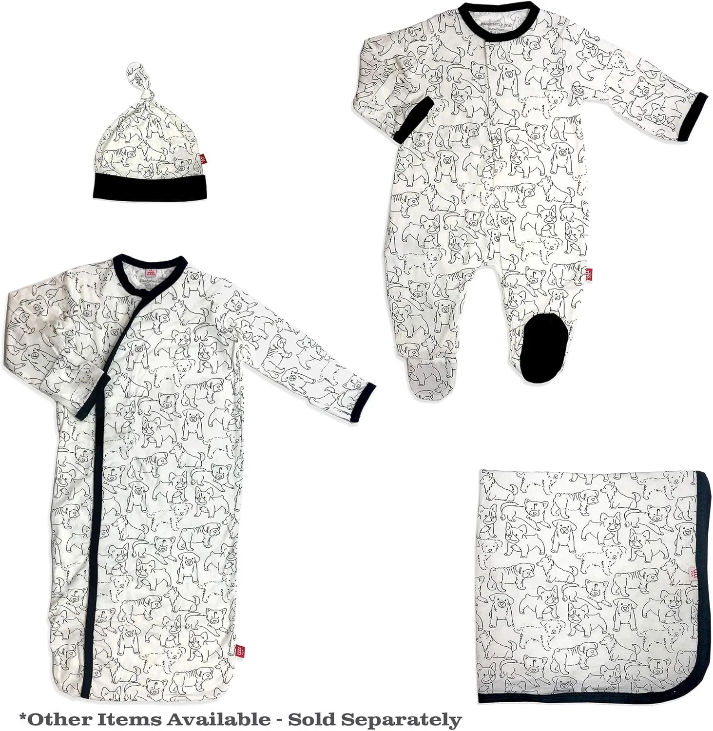 Magnetic Me Footie Pajamas Soft Modal Baby Sleepwear with Quick Magnetic Fastener | Boys and Girls Sleeper Preemie-24 Months