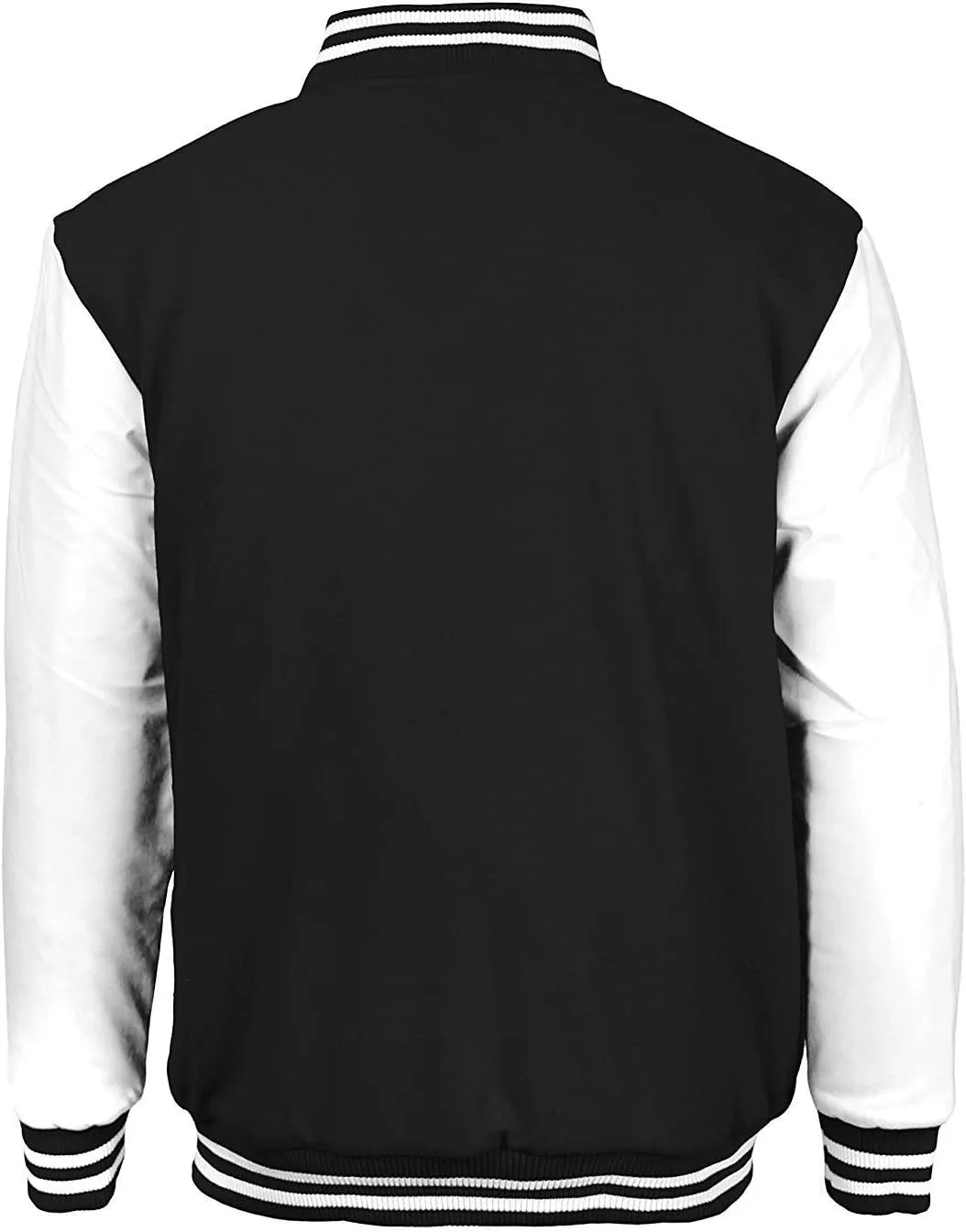 Maximos Men's LMJ Snap Button Front Classic Varsity Jacket