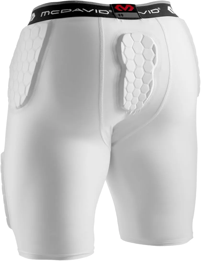 McDavid Padded Padded Compression Shorts with Cup Pocket. Tights with Hip, Tailbone, Thigh Padding