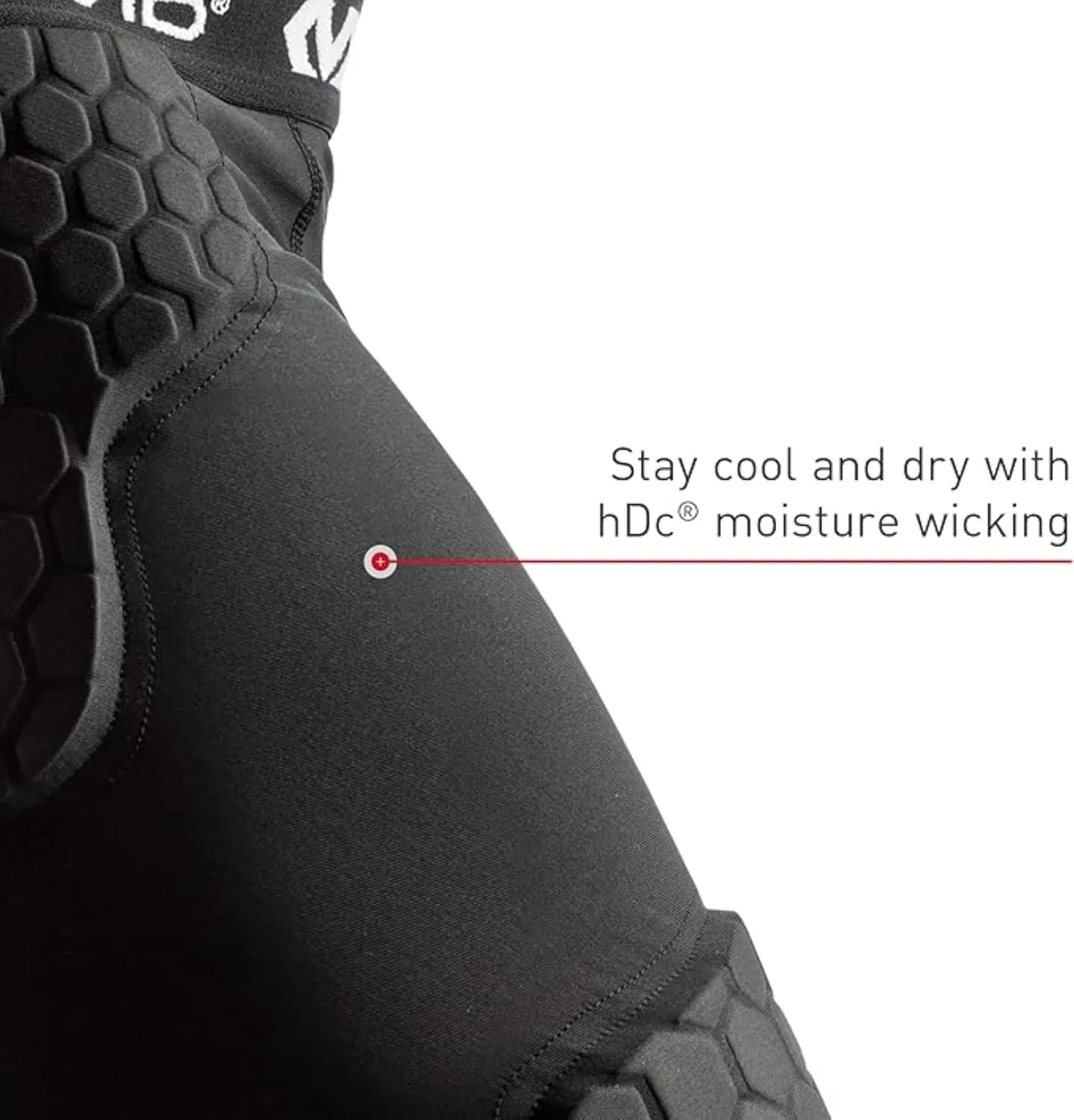 McDavid Padded Padded Compression Shorts with Cup Pocket. Tights with Hip, Tailbone, Thigh Padding