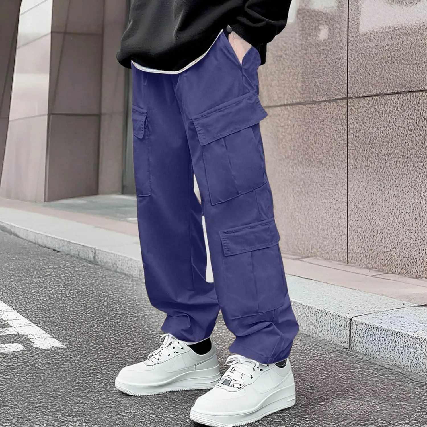 Men's Athletic Trousers Baggy Tactical Slacks Riding Stretch Joggers Shorts Travel Sport Regular Fit Yoga Summer Cloth