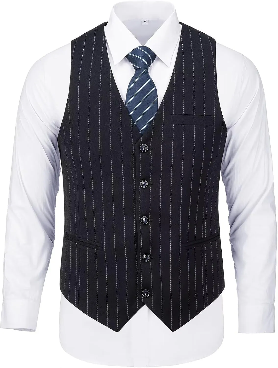 Mens Suits 3 Piece Plaid Slim Fit Tuxedo Double Breasted Prom Dress Suits Men Jackets Blazer Vest and Pants with Tie
