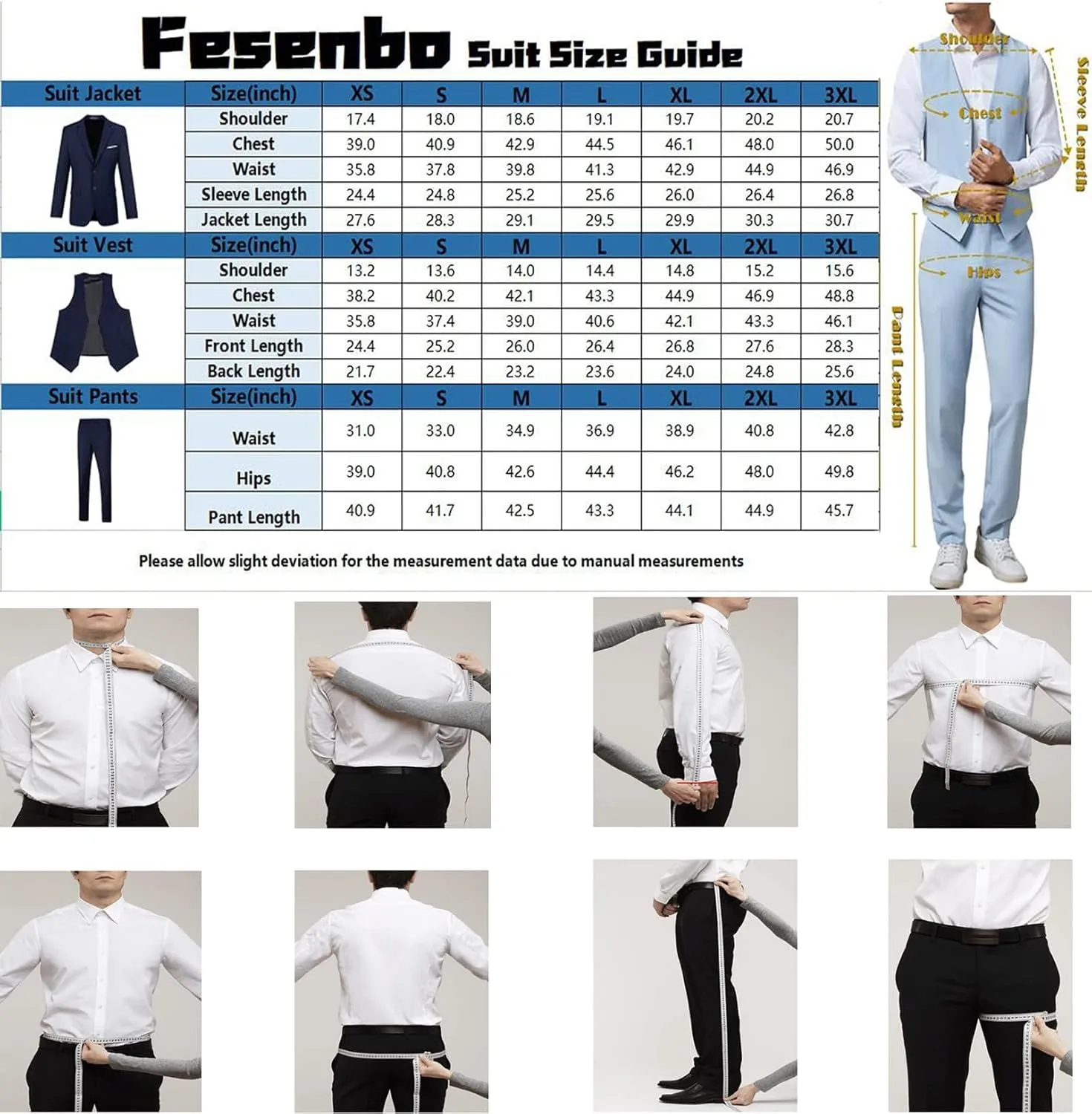Mens Suits 3 Piece Plaid Slim Fit Tuxedo Double Breasted Prom Dress Suits Men Jackets Blazer Vest and Pants with Tie