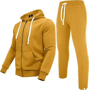 Men's Tracksuits Sweatsuits 2 Piece Casual Sweat Jogging Suit Set Athletic Full Zip Hoodies and Sweatpant Outfits