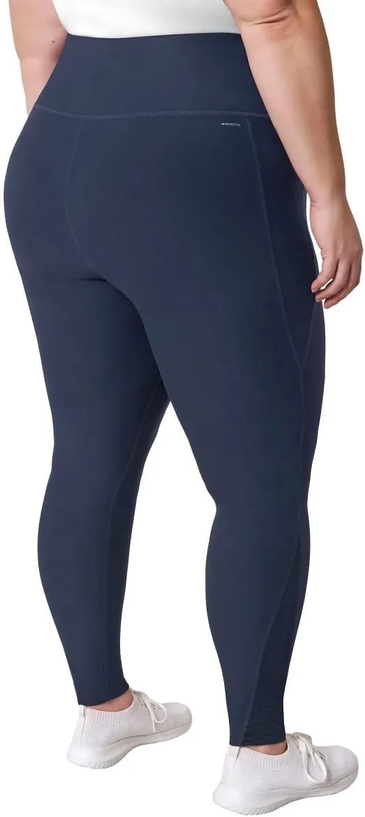 Mondetta Leggings for Women - Yoga Leggings - Gym Workout Athletic Yoga Pants with Pockets - Basket Weave Tight