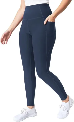 Mondetta Leggings for Women - Yoga Leggings - Gym Workout Athletic Yoga Pants with Pockets - Basket Weave Tight