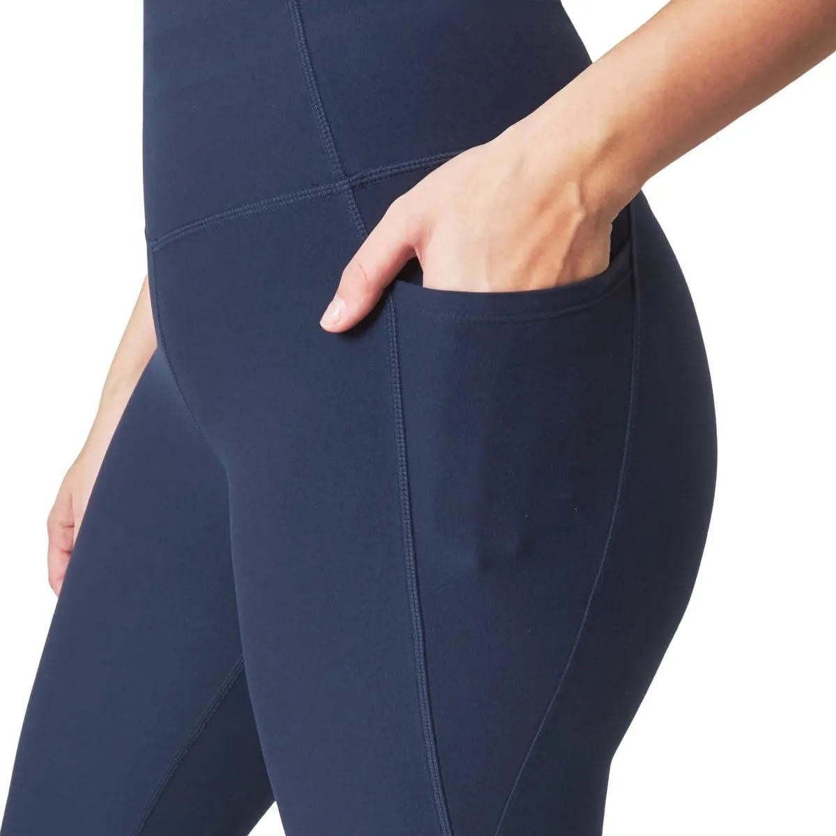 Mondetta Leggings for Women - Yoga Leggings - Gym Workout Athletic Yoga Pants with Pockets - Basket Weave Tight