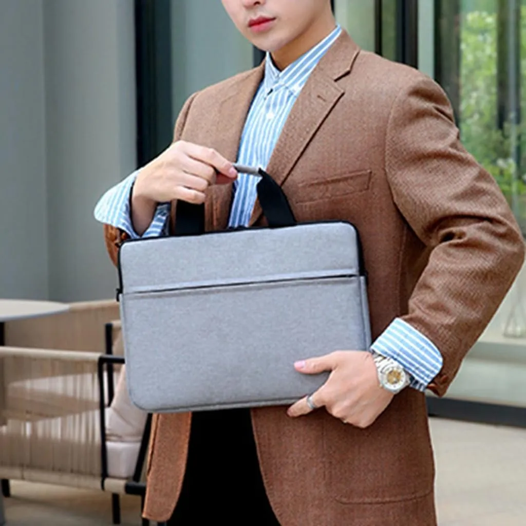 Multifunctional Laptop Carrying Case with Adjustable Shoulder Strap for 13/14/15 Inch Notebook Oxford Fabric Bag Pouches