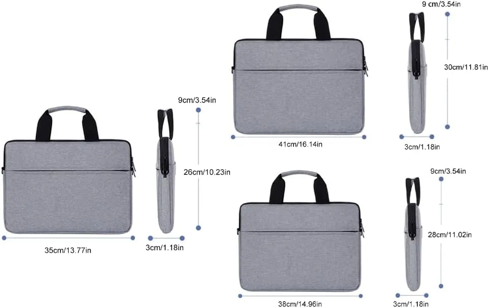 Multifunctional Laptop Carrying Case with Adjustable Shoulder Strap for 13/14/15 Inch Notebook Oxford Fabric Bag Pouches