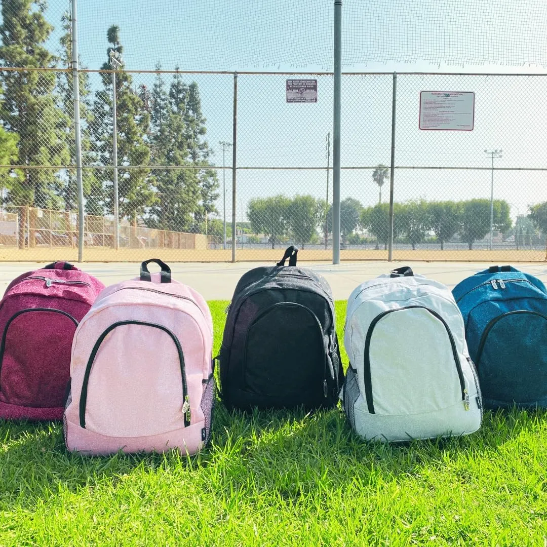 NGIL Canvas School Backpack (Glitter-Black)