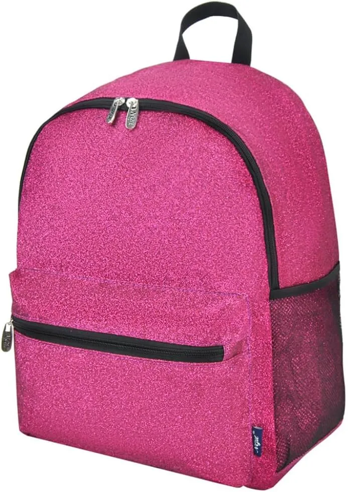 NGIL Large Glitter Cheer Backpack for Competitions, Dance, and Practice  Cheerleading Bag with Accessories Storage, Sparkle Bookbag for Cheerleaders, Coaches, and Competition Gear (Glitter-Hot Pink)