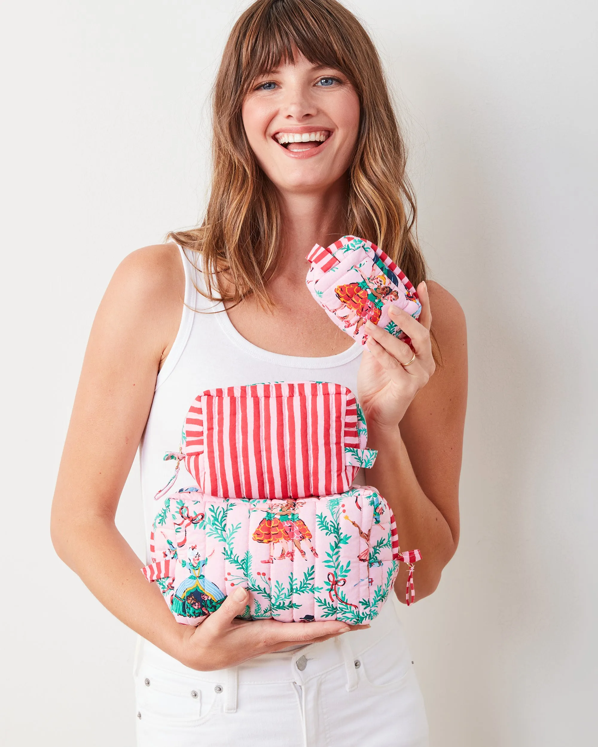 Nutcracker Dreams - Three's Best Pouch Set - Ballet Pink