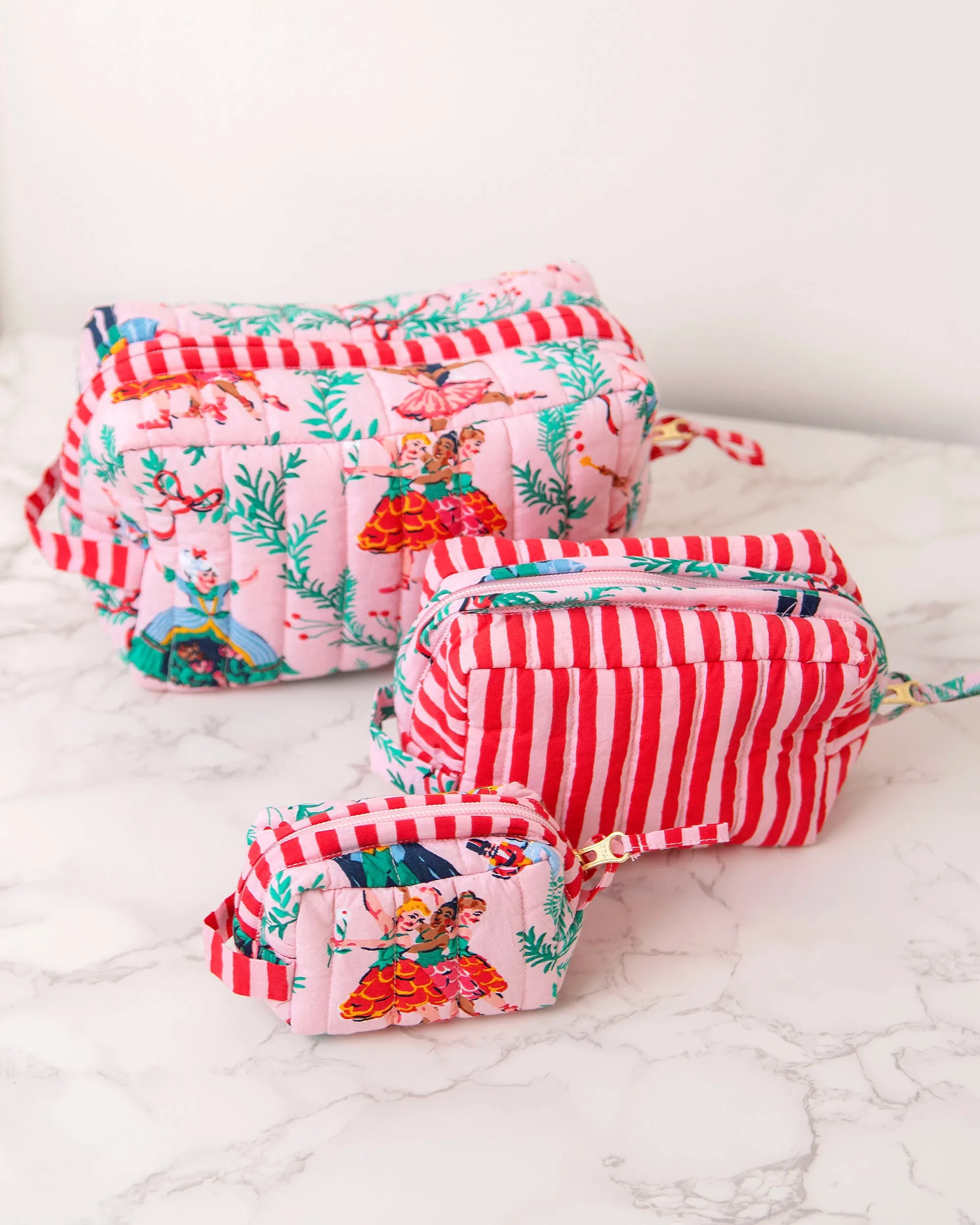 Nutcracker Dreams - Three's Best Pouch Set - Ballet Pink