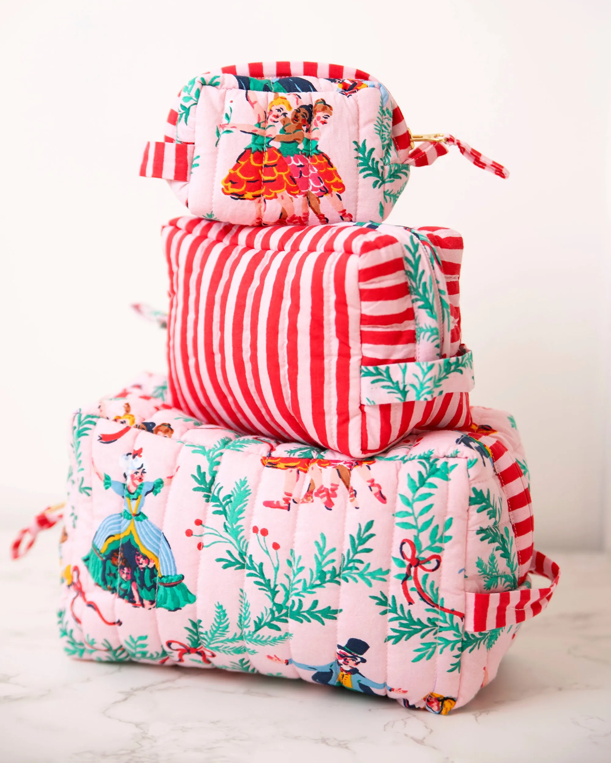 Nutcracker Dreams - Three's Best Pouch Set - Ballet Pink