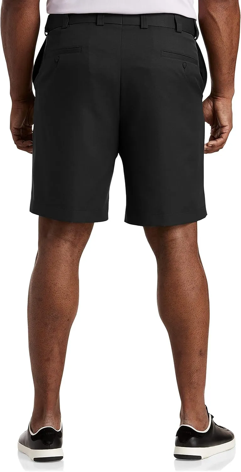 Oak Hill by DXL Men's Big and Tall Waist-Relaxer Microfiber Shorts | Machine Washable,Multiple Colors, Sizes 42-60"
