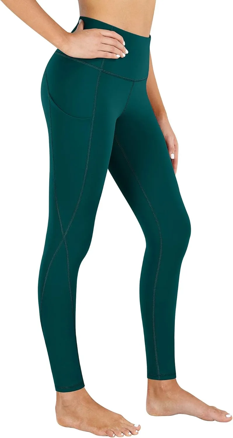 PHISOCKAT High Waist Yoga Pants Women with Pockets, Leggings for Women Tummy Control, Workout Leggings