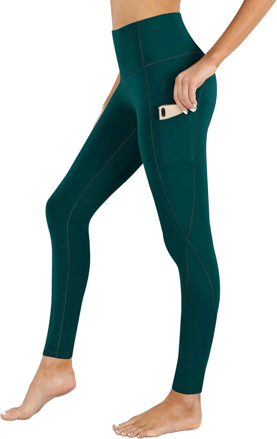 PHISOCKAT High Waist Yoga Pants Women with Pockets, Leggings for Women Tummy Control, Workout Leggings