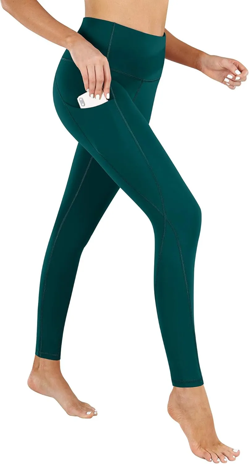PHISOCKAT High Waist Yoga Pants Women with Pockets, Leggings for Women Tummy Control, Workout Leggings