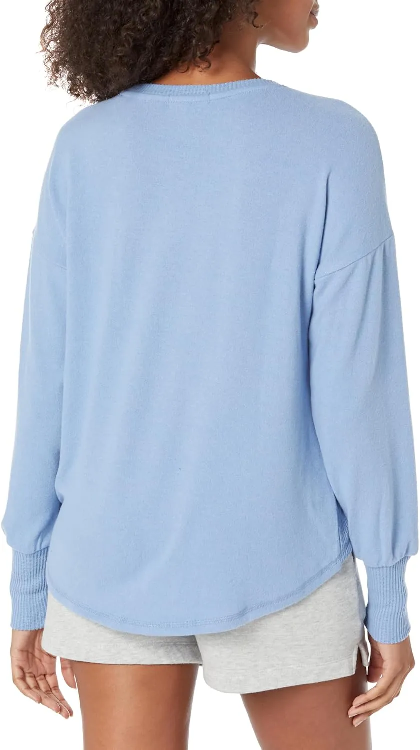 PJ Salvage Women's Loungewear Peachy in Color Long Sleeve Top