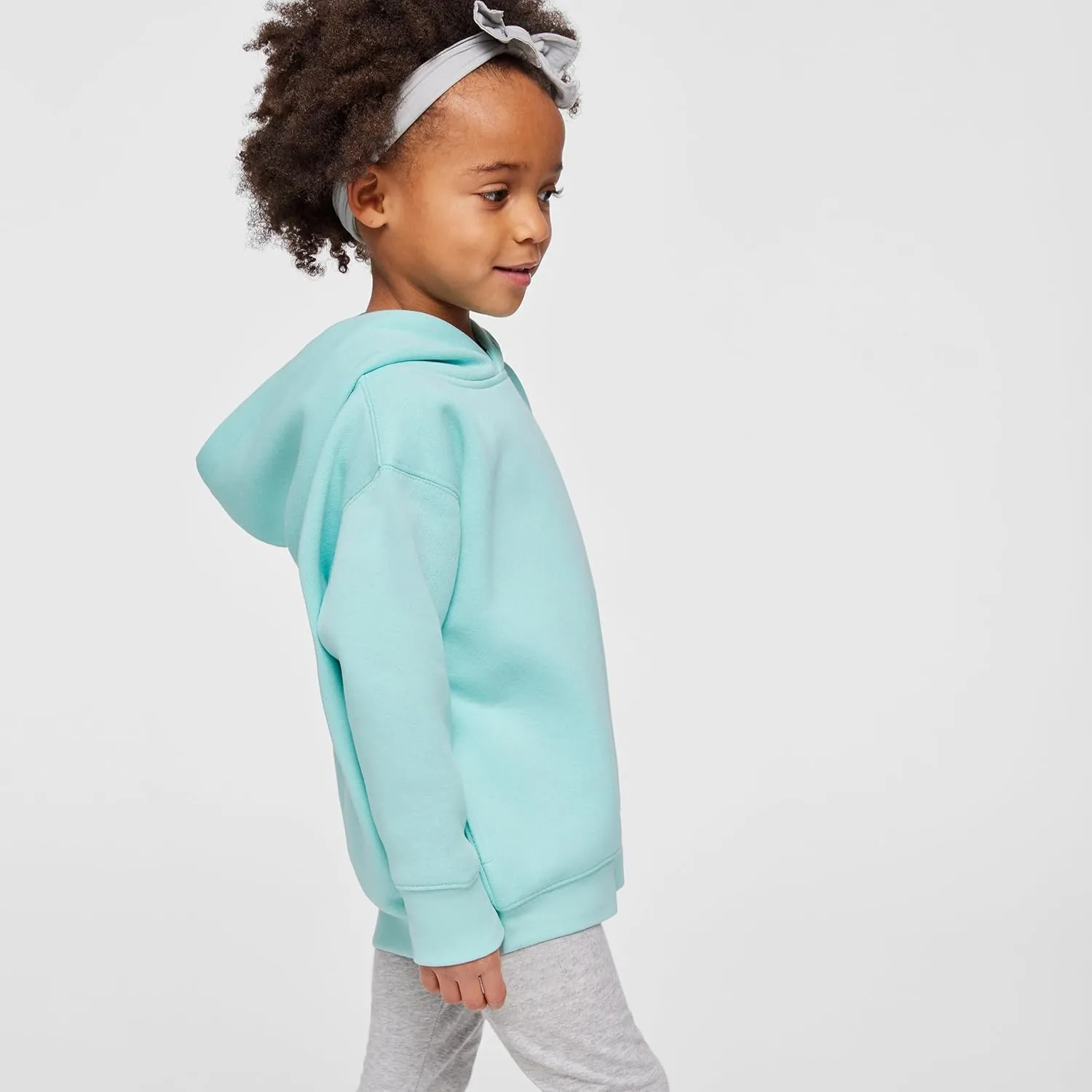 RABBIT SKINS Toddler Fleece Long Sleeve Hooded Pullover Sweatshirt with Side Seam Pockets