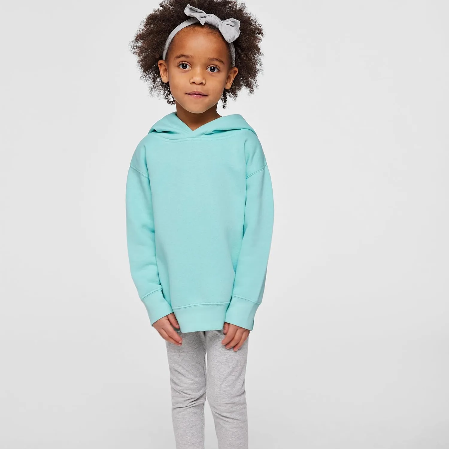RABBIT SKINS Toddler Fleece Long Sleeve Hooded Pullover Sweatshirt with Side Seam Pockets