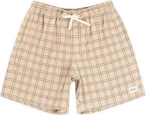RHYTHM Check Jam Shorts - Sand