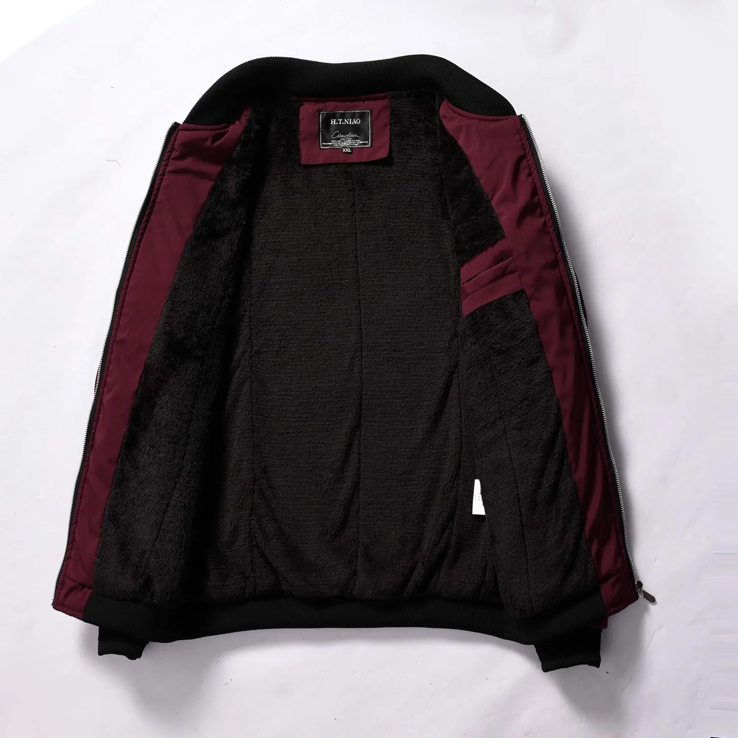 sandbank Mens Slim Fit Sportswear Flight Bomber Jacket Softshell Casual CoatThick Style