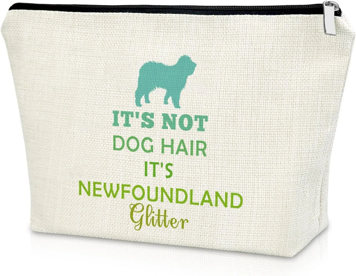 Sazuwu Newfoundland Dog Accessories Travel Makeup Bags Cosmetic Organizer Bag Newfoundland Lover Gifts Dog Owner Mom Gifts for Women Funny Mother's Day Christmas Birthday Present