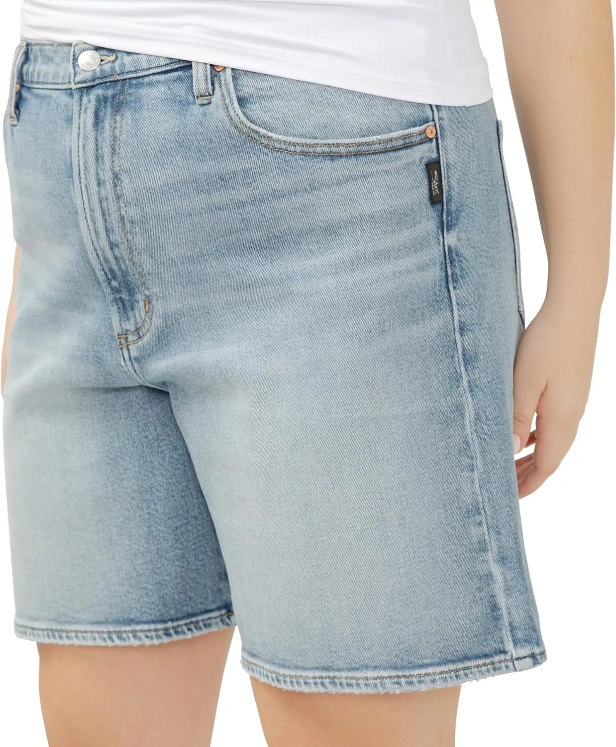 Silver Jeans Co. Women's High Rise Long Shorts