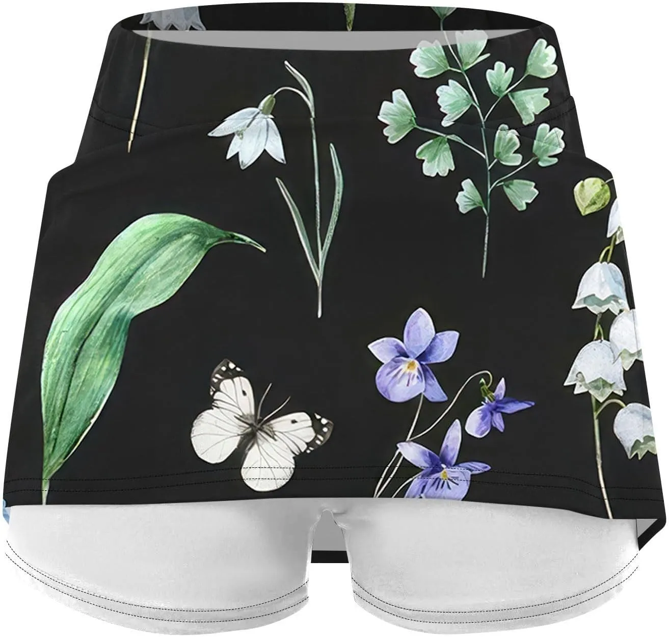 Skorts for Women with Pockets Summer 2025 Tummy Control Tennis Golf Skirt Plus Size Culottes High Waist Athletic