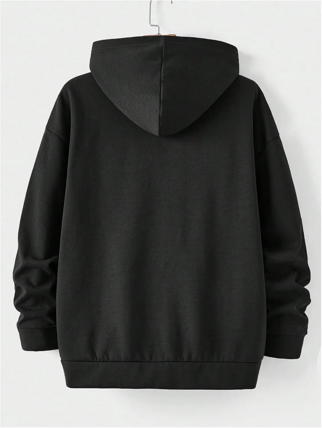 SOLY HUX Men's Graphic Zip Up Hoodies Streetwear Jacket Letter Print Long Sleeve Sweatshirt with Pocket