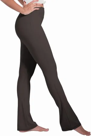 Sunzel High Waist Mini Flared Leggings for Women, Tummy Control Casual Flare Yoga Pants for Yoga Workout Gym 32" Seal Brown L
