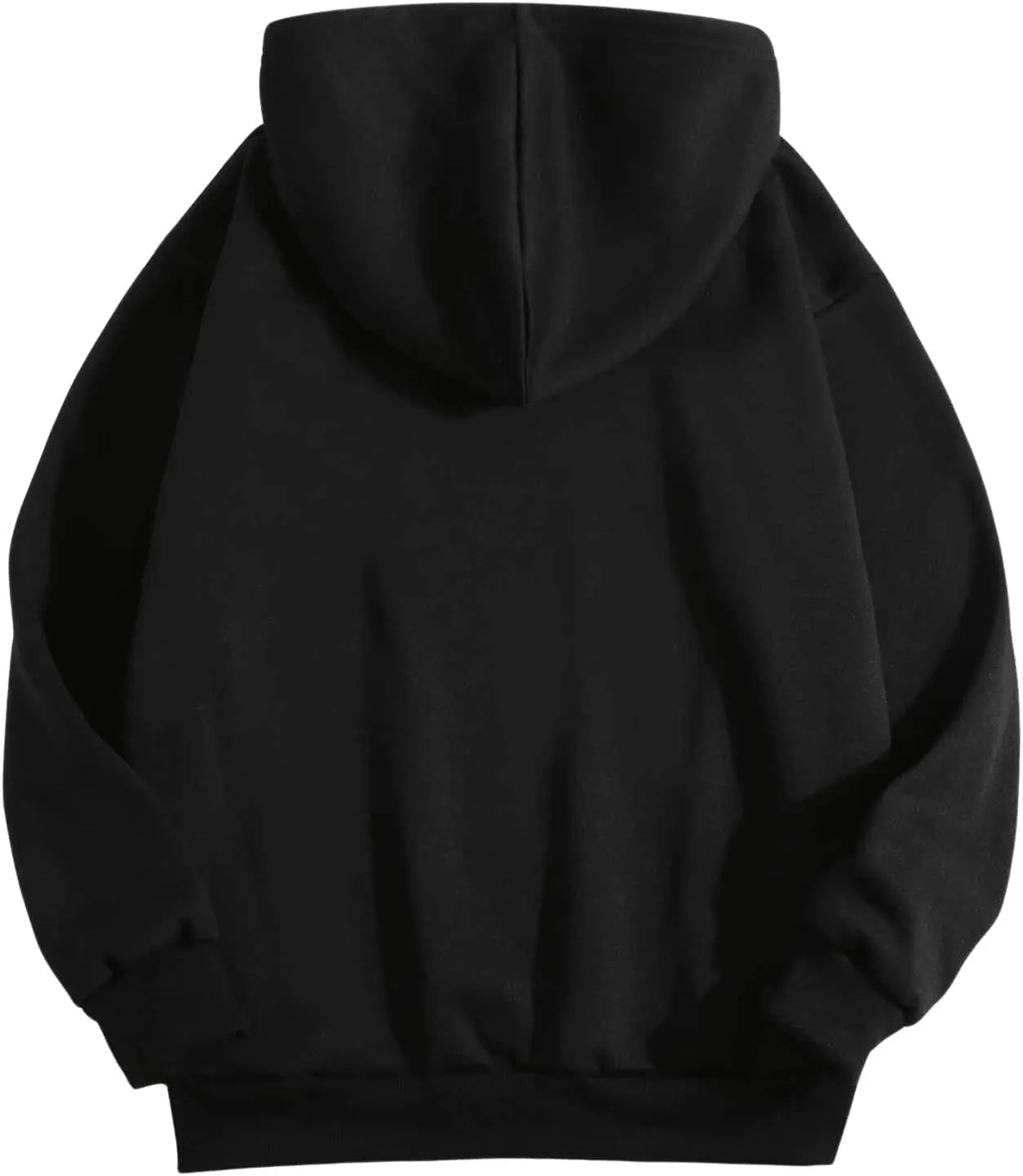 SweatyRocks Women's Casual Heart Print Long Sleeve Pullover Hoodie Sweatshirt Tops