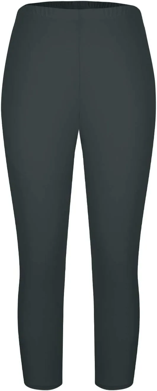 TANGNADE Women Capri Pants Plus Size Stretch Knee Length Leggings Elastic Waist Casual Summer Ladies Pull On Capris