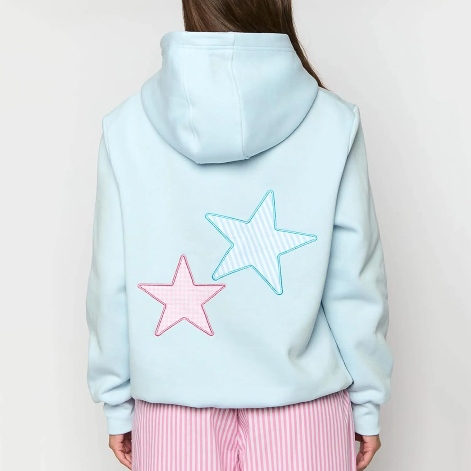 Teen Girls Graphic Y2k Hoodies Women Oversized Preppy Sweatshirt Long Sleeve Pullover Top Embroidery Aesthetic Shirts