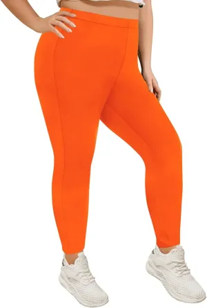 TIYOMI Plus Size Leggings for Women High Waist Full Length Pants Casual Ankle Fall Leggings XL-5XL