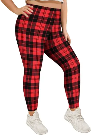 TIYOMI Plus Size Leggings for Women High Waist Full Length Pants Casual Ankle Fall Leggings XL-5XL
