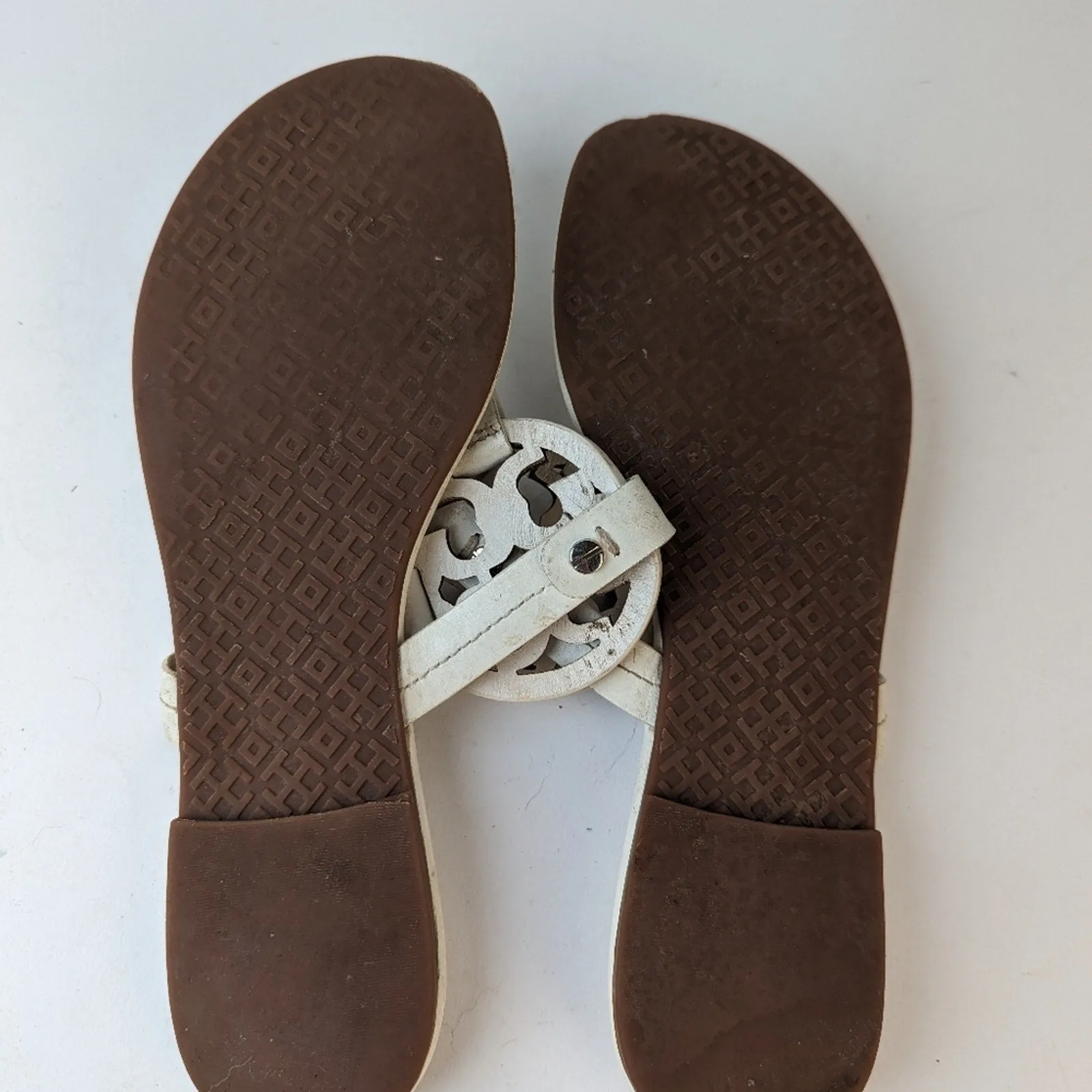 Tory Burch Miller White Sandals - 7.5
