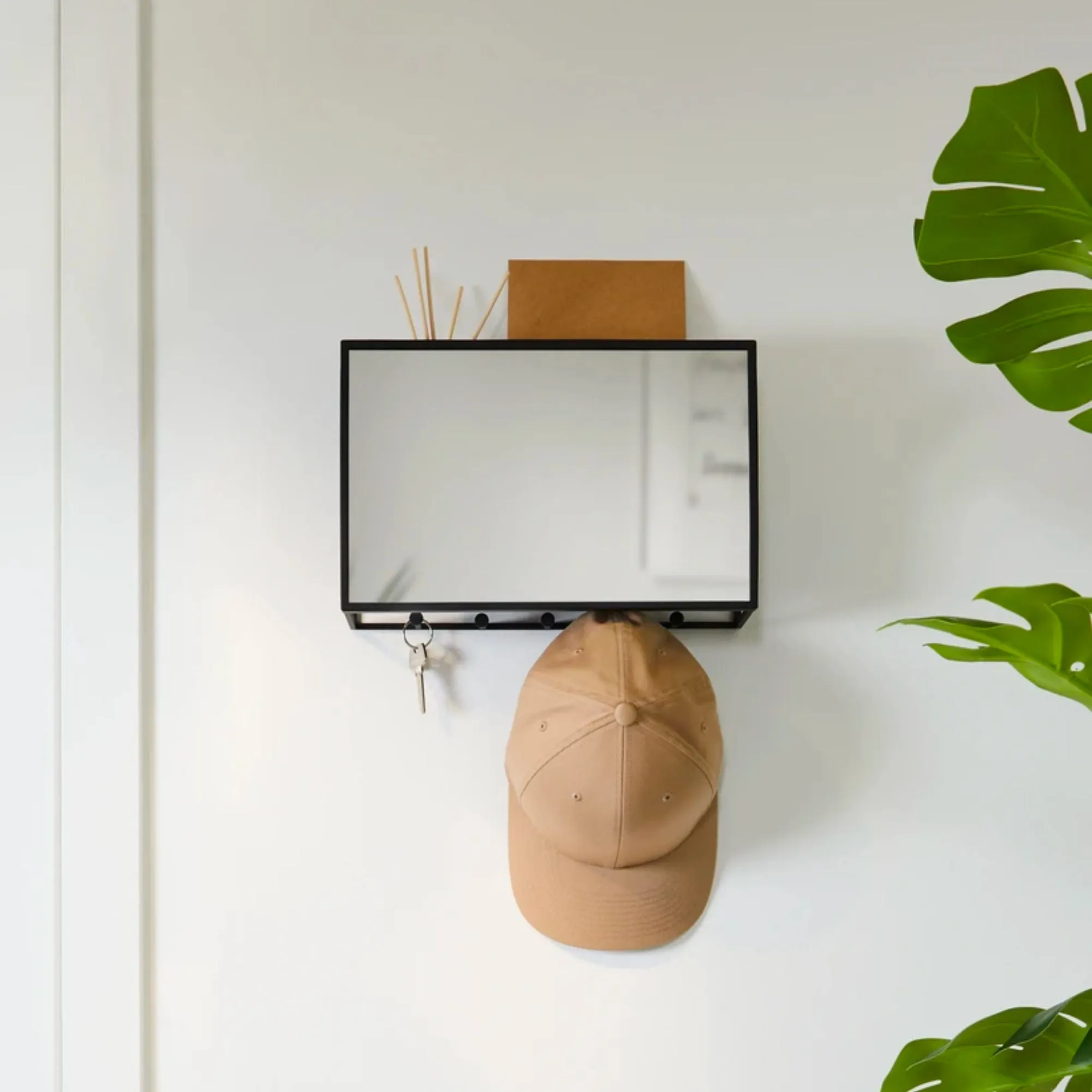 Umbra Cubiko wall mirror with hook