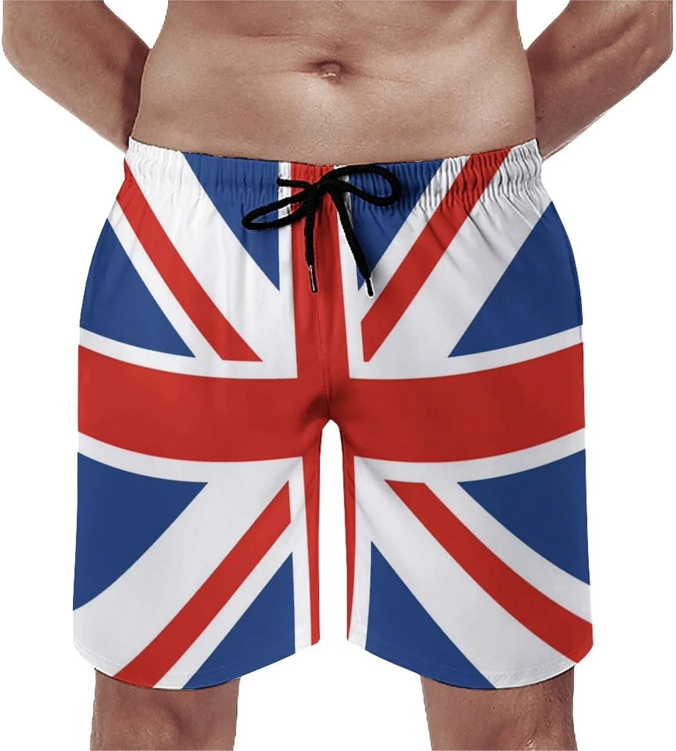 Union Jack UK Flag Men's Swim Trunks Quick Dry Bathing Suit Swimming Shorts Beach Swimwear
