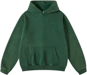 VFIVE UNFOUR Retro Washed Thick Cotton Hoodies Winter Oversized Hoodies Warm Vintage Sweatshirts