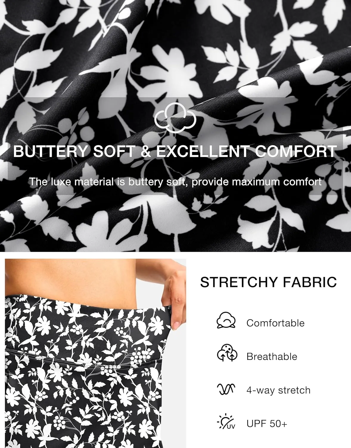 Viodia 18" Skorts for Woman with Pockets High Waisted Golf Tennis Skirts Knee Length Long Skort for Women Dressy Casual